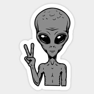 ALIEN PEACE Sticker